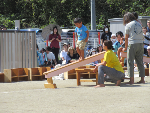 ３才児　平均台